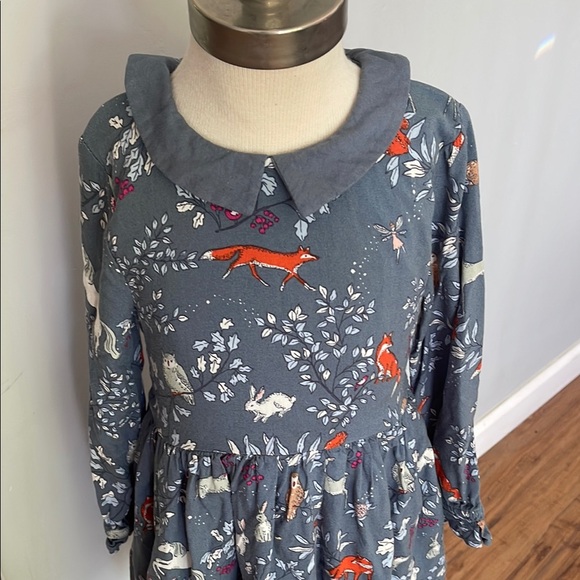 Mini Boden Blue and White Casual dress with Peter Pan Collar - Picture 2 of 10